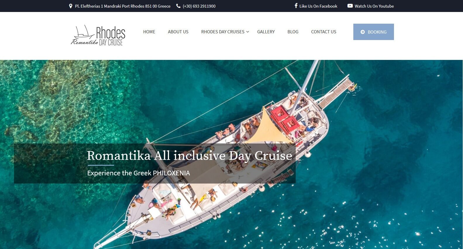 Rhodes day cruise - Κατασκευή Ιστοσελίδας για ημερήσιες εκδρομες στη ροδο