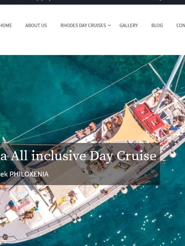 Rhodes day cruise - Κατασκευή Ιστοσελίδας για ημερήσιες εκδρομες στη ροδο